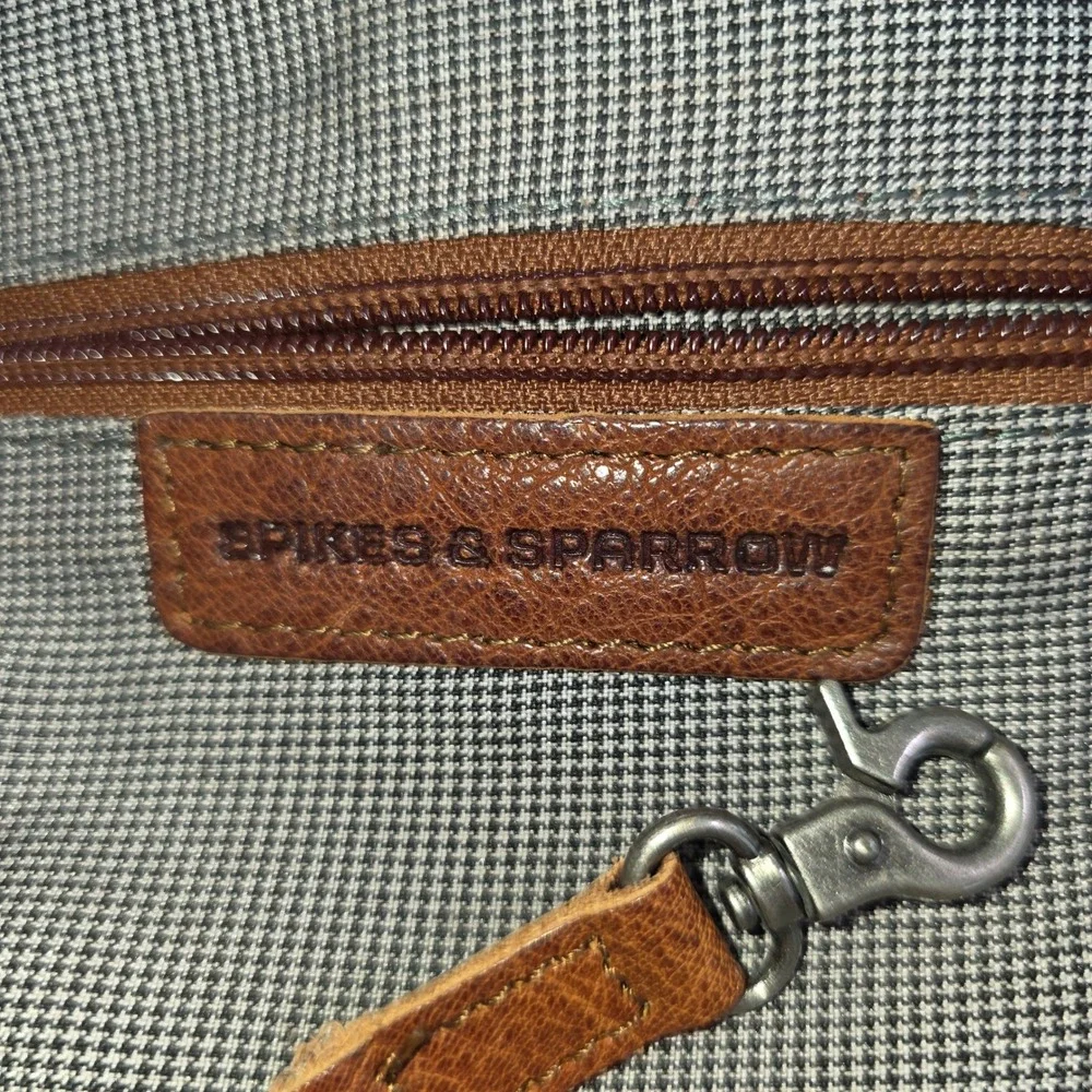Spikes & Sparrow Sling Bag Brown‎ Soft Buttery Leather Crossbody Backpack NEW